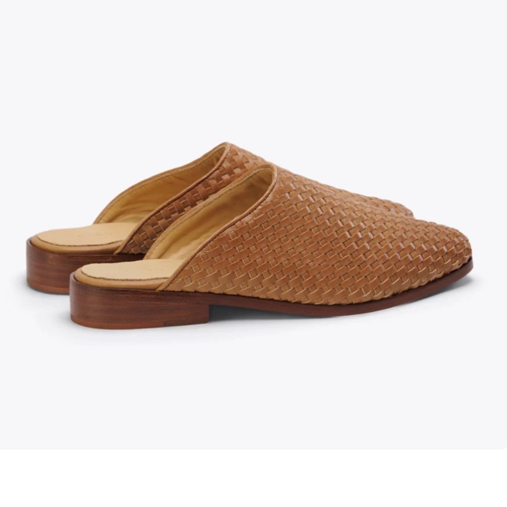Nisolo Ana Woven Mule - Almond - size 8 - Brand New! - Picture 2 of 4